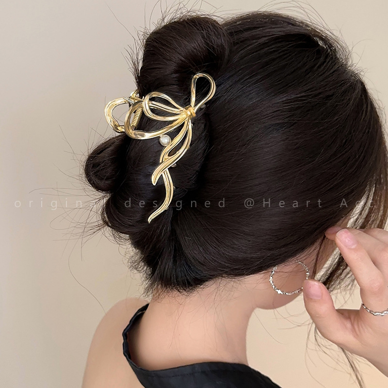 Luxury Lifestyle Hair - 3,9 Zoll Luxuriöse Metall-Haarklammer im koreanischen