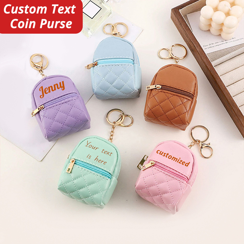 Personalized Engraved Gift - Mini Personalisierte Münzbörse mit Namen, Individueller