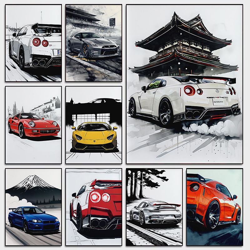 Supercar-Wandkunst-Poster im j – Luxury Lifestyle Japan Bewertung und Preis